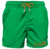 Mc2 Saint Barth Green Man Swim Shorts With Pocket In Green