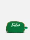 Mc2 Saint Barth Green Terry Embossed Beauty Case In Green