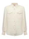 Mc2 Saint Barth Greg Linen Shirt In Neutral