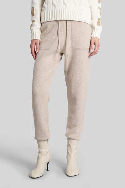 Mc2 Saint Barth Grenelle Wool Pants In Beige Wool In Neutral