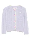 Mc2 Saint Barth Gretta Cardigan In Purple