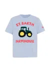 Mc2 Saint Barth Grey T-shirt For Boy With Tractor In Blue