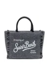 Mc2 Saint Barth Grey Tweed Bag Dreaming Of Saint Barth In Gray