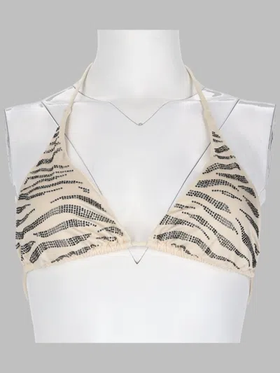 Mc2 Saint Barth Guiana Mini Bikini Top In Neutral