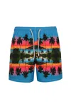 Mc2 Saint Barth Gustavia Red Eye Special Edition Swimsuit In Blu/rosso