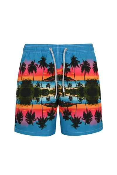 Mc2 Saint Barth Gustavia Red Eye Special Edition Swimsuit In Multicolour