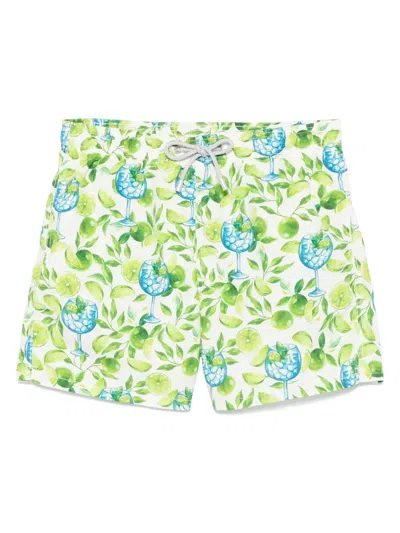 Mc2 Saint Barth Gustavia Swim Shorts In White