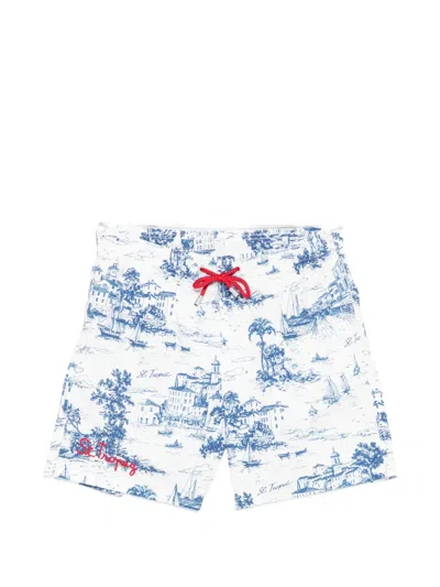Mc2 Saint Barth Gustavia Swim Shorts In White