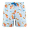 Mc2 Saint Barth Gustavia Swimsuit With Aperol Spritz Print And Stripes | Aperol Special Edition