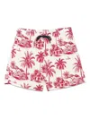 Mc2 Saint Barth 'gustavia' White And Red Swimsuit