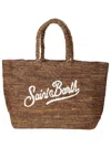 Mc2 Saint Barth Hand-woven Raffia Bag In Brown