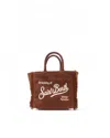 Mc2 Saint Barth Borsa Vanity Mini Corduroy Marrone In Brown