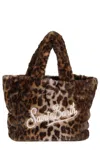 Mc2 Saint Barth Borsa Colette In Ecopelliccia Animalier Marrone In Brown