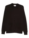 Mc2 Saint Barth Hanover Buttoned Jacket In Brown