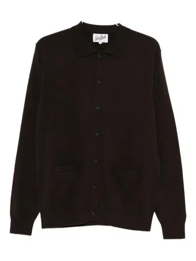 Mc2 Saint Barth Hanover Buttoned Jacket In Brown