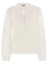 Mc2 Saint Barth Harper - Shirt With Mandarin Collar