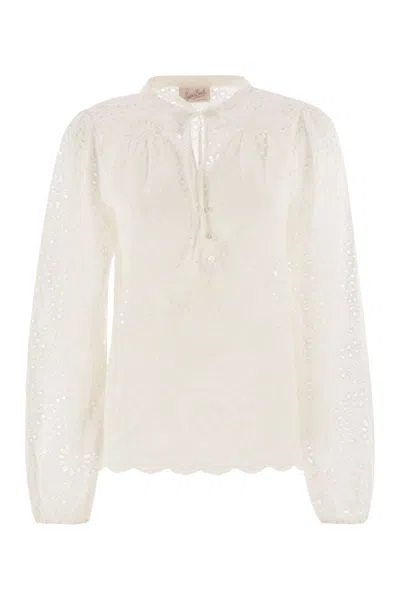 MC2 SAINT BARTH MC2 SAINT BARTH HARPER - SHIRT WITH MANDARIN COLLAR