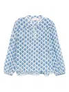 Mc2 Saint Barth Harper Blouse In Blue