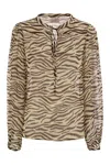 Mc2 Saint Barth Harper Blouse In Brown