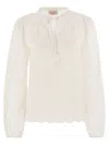 Mc2 Saint Barth Harper Blouse In Gold