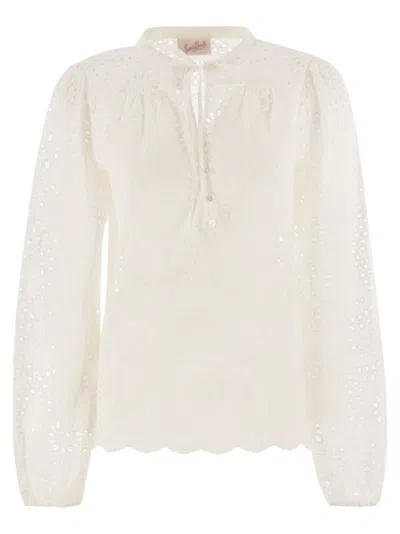 MC2 SAINT BARTH MC2 SAINT BARTH HARPER - SHIRT WITH MANDARIN COLLAR