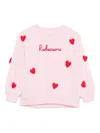 Mc2 Saint Barth Heart-appliqué Sweatshirt In Pink
