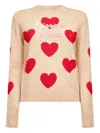 Mc2 Saint Barth Beige Alpaca Blend New Queen Embroidered Sweater In Neutral