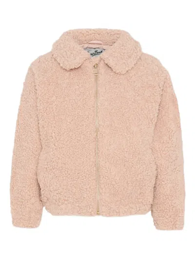 Mc2 Saint Barth Kids' Heart Jacket In Pink