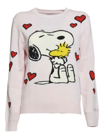 Mc2 Saint Barth Kids' Heart-motif Sweater In Pink
