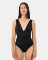 Mc2 Saint Barth Heatsealed Triangle Onepiece Swimsuit - Heatsealed 00 In Black