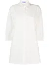 Mc2 Saint Barth Broderie-anglaise Cotton Dress In White