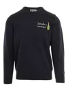 Mc2 Saint Barth Heron Crew-neck Sweater In Blue