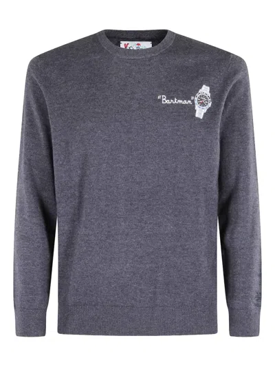 Mc2 Saint Barth Crew-neck Sweater In Blue