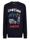 Mc2 Saint Barth Heron Embroidered Crew-neck Sweater In Multi