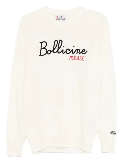 Mc2 Saint Barth Heron Embroidered Sweater In Multi