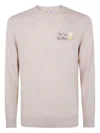 Mc2 Saint Barth Heron Embroidered Sweater In Pink