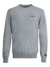 Mc2 Saint Barth Heron Embroidered Sweatshirt In Gray