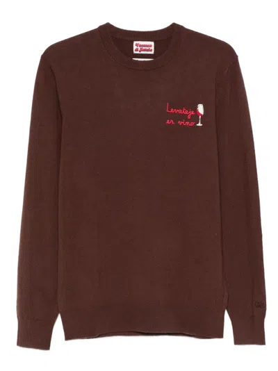 MC2 SAINT BARTH HERON EMBROIDERY CREW-NECK SWEATER