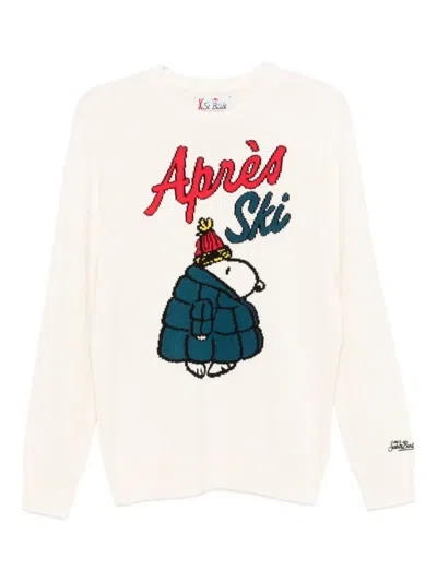 Mc2 Saint Barth Heron Jumper In White