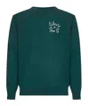 Mc2 Saint Barth Heron Light Embroidered Sweater In Green