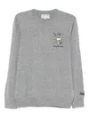 Mc2 Saint Barth 'heron Light Embry' Crew Neck Sweater  In Gray
