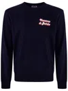 Mc2 Saint Barth Light Embry Crew Neck Pullover In Blue