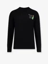 Mc2 Saint Barth Heron Light Embry Wool Blend Sweater In Black