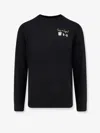 Mc2 Saint Barth Ribbed Cuff Crew Neck Sweatshirt With Embroidery In Black