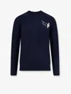 Mc2 Saint Barth Heron Light Embry Wool Blend Sweater In Blue