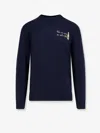 Mc2 Saint Barth Heron Light Embry Wool Blend Sweater In Blue