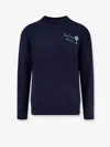 Mc2 Saint Barth Heron Light Embry Wool Blend Sweater In Blue