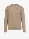 Mc2 Saint Barth Heron Light Embry Wool Blend Sweater In Brown