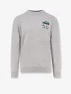 Mc2 Saint Barth Heron Light Embry Wool Blend Sweater In Gray