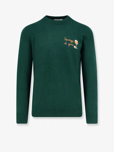 Mc2 Saint Barth Heron Light Embry Wool Blend Sweater In Green